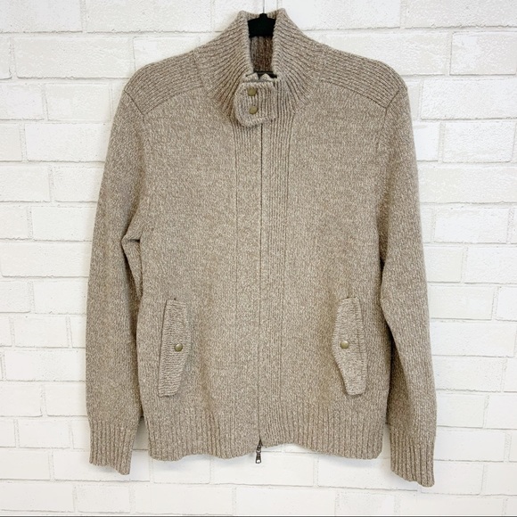 Banana Republic Other - Banana Republic Wool Blend Zip-Up Sweater W22